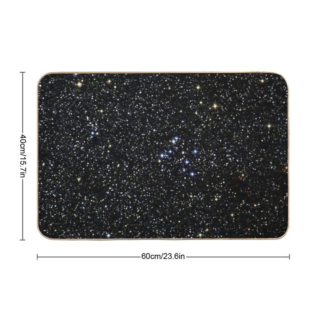Black Glitter  Anti-Trip Bath Mat