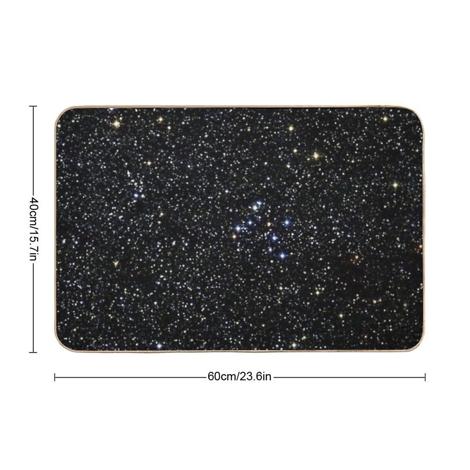 Black Glitter  Anti-Trip Bath Mat