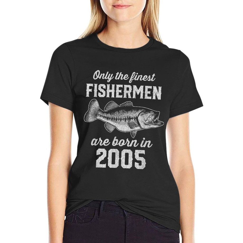 20 Year Old Fisherman Fishing 2005 20th Birthday  Eco-friendly Material T-Shirt