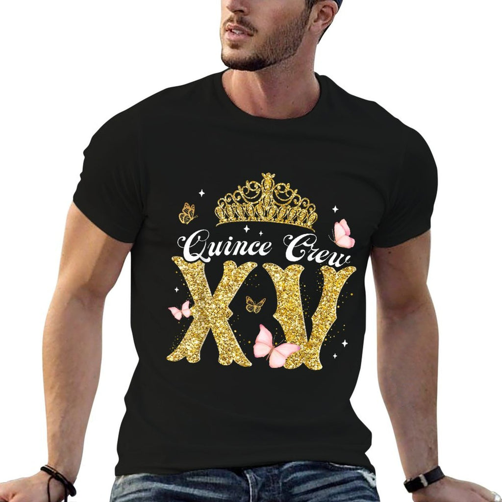 15 Year Old Birthday Decorations Mis Quince Crew Squadv  Wrinkle-resistant T-Shirt