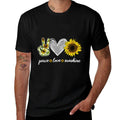 Peace Love Sunshine Sunflower Hippie Sunflower Lover Gifts  Eco-friendly Material T-Shirt