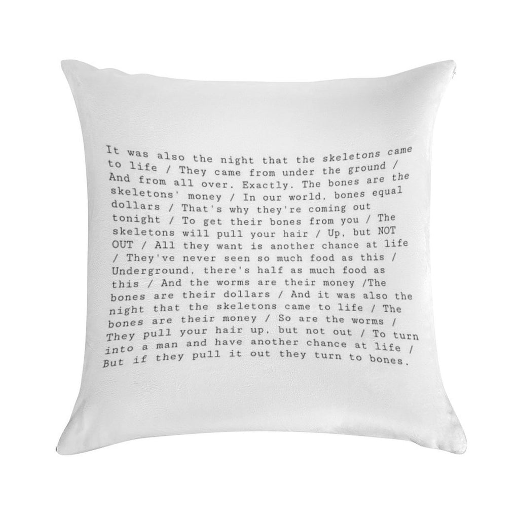 The Night That The Skeletons Came to Life Soft Style Accent Throw Pillow