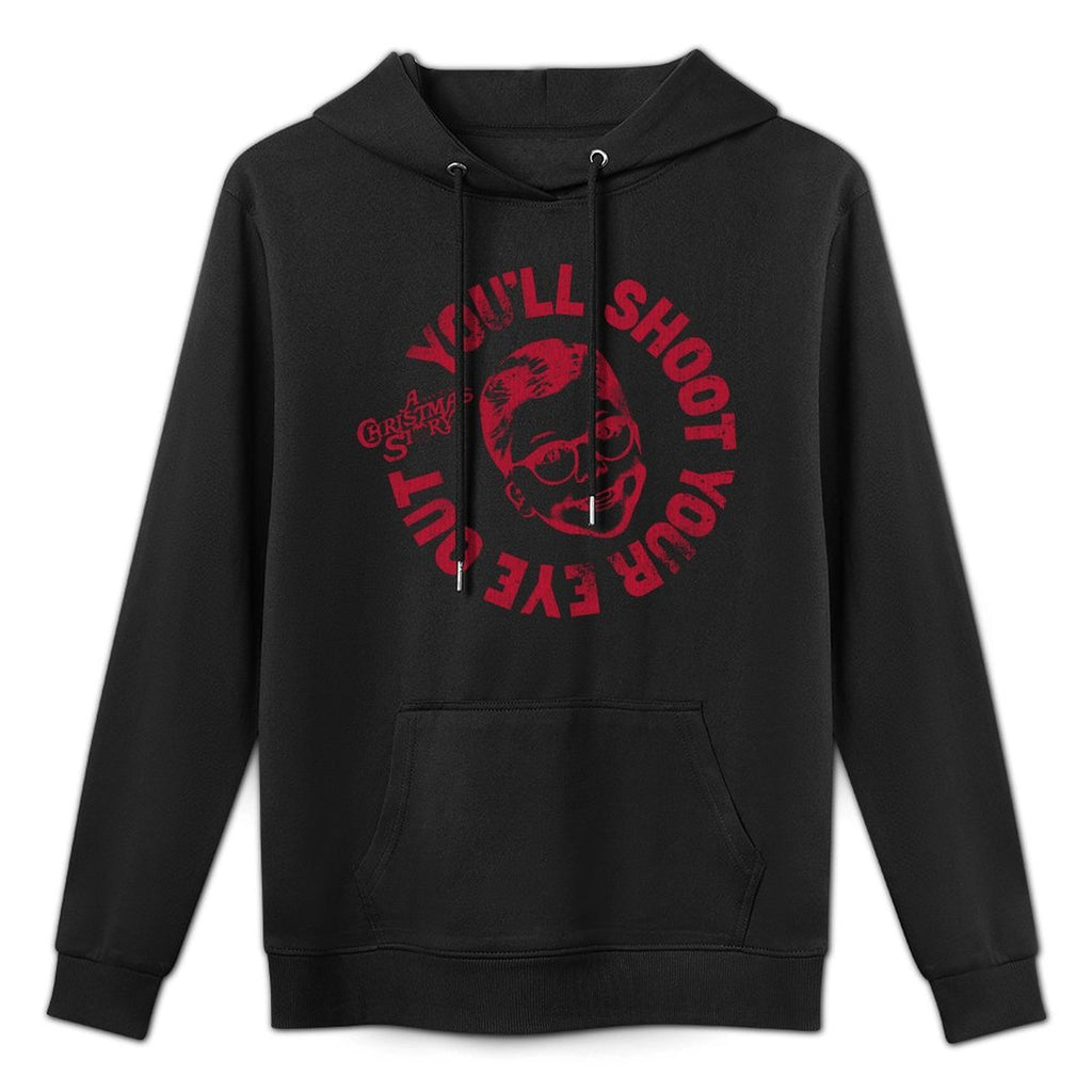 A Christmas Story Round Ralphie Youll Shoot Your Eye Out Shrink-Resistant Hoodie