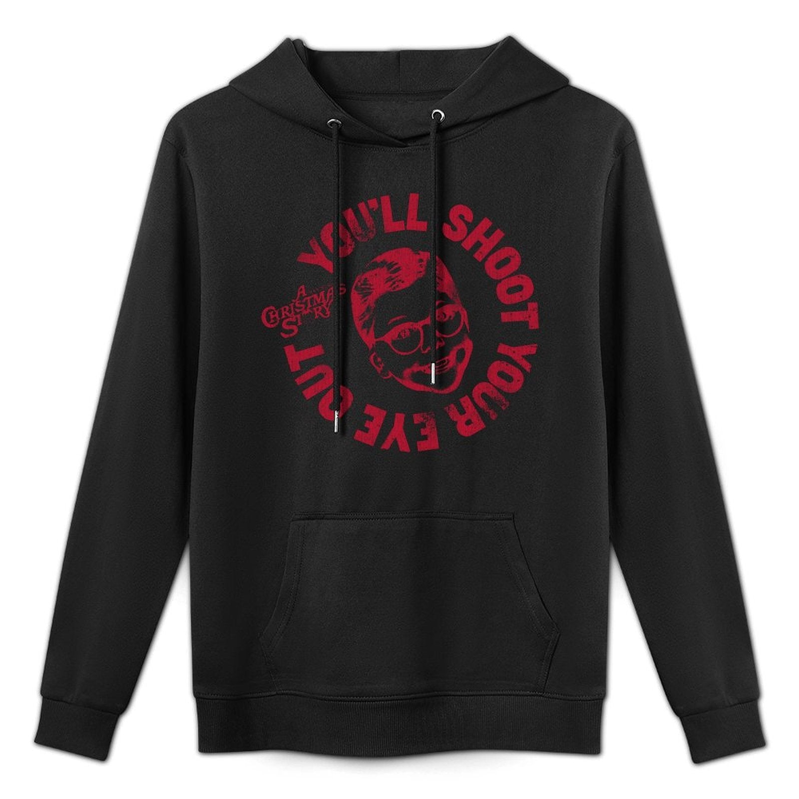 A Christmas Story Round Ralphie Youll Shoot Your Eye Out Shrink-Resistant Hoodie