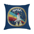 NASA Retro Vintage Logo with Metal Border Soft Anti-Pilling Throw Pillow