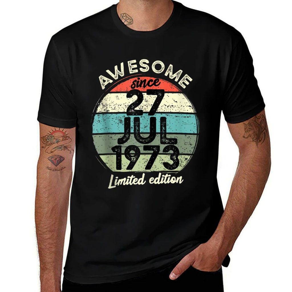 50 Year Old Birthday 27 July 1973 50th Birthday  Breathable T-Shirt