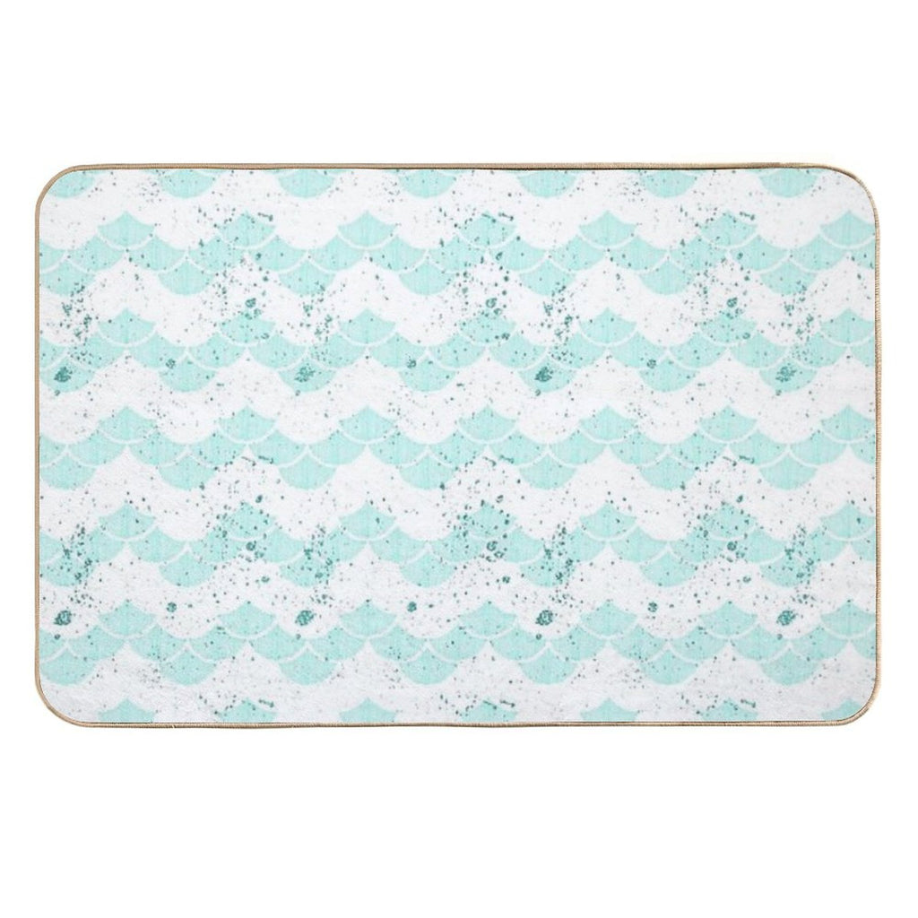 Mermay Scales Glitter Mermaid Have More Fun  Rapid-Drying Bath Mat
