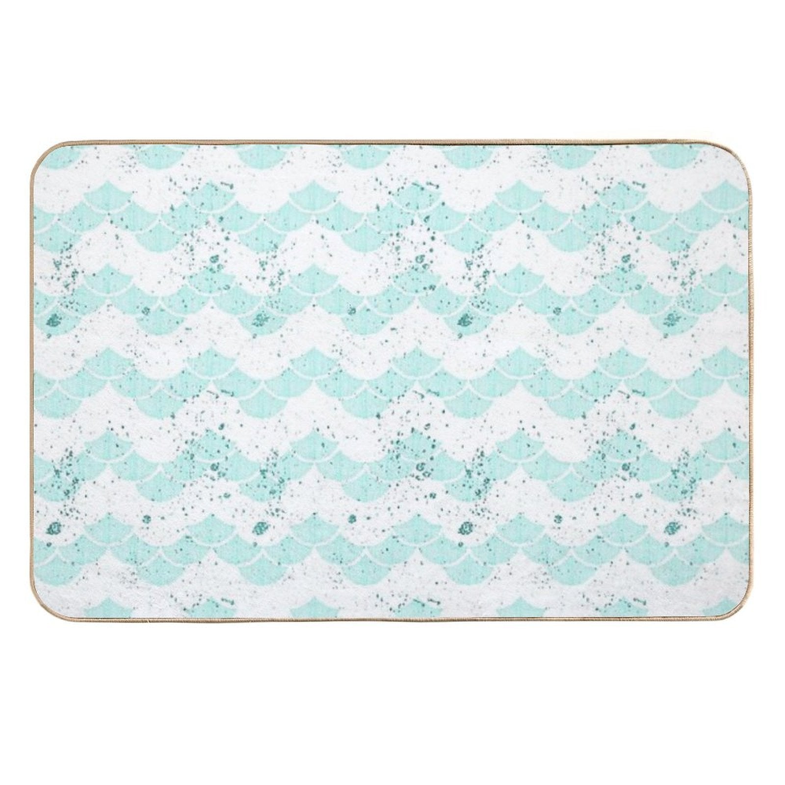 Mermay Scales Glitter Mermaid Have More Fun  Rapid-Drying Bath Mat
