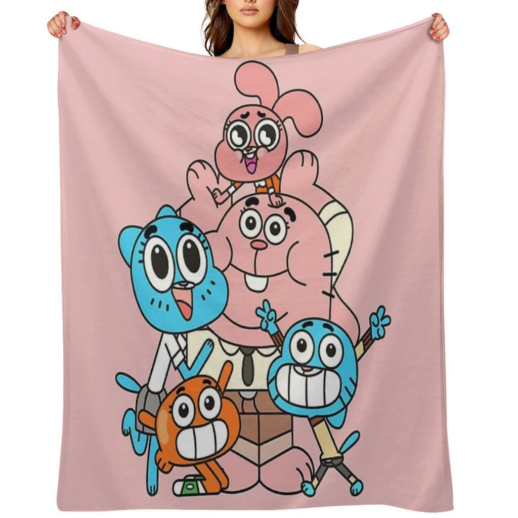 The Amazing World of Gumball Sustainable Throw Blanket