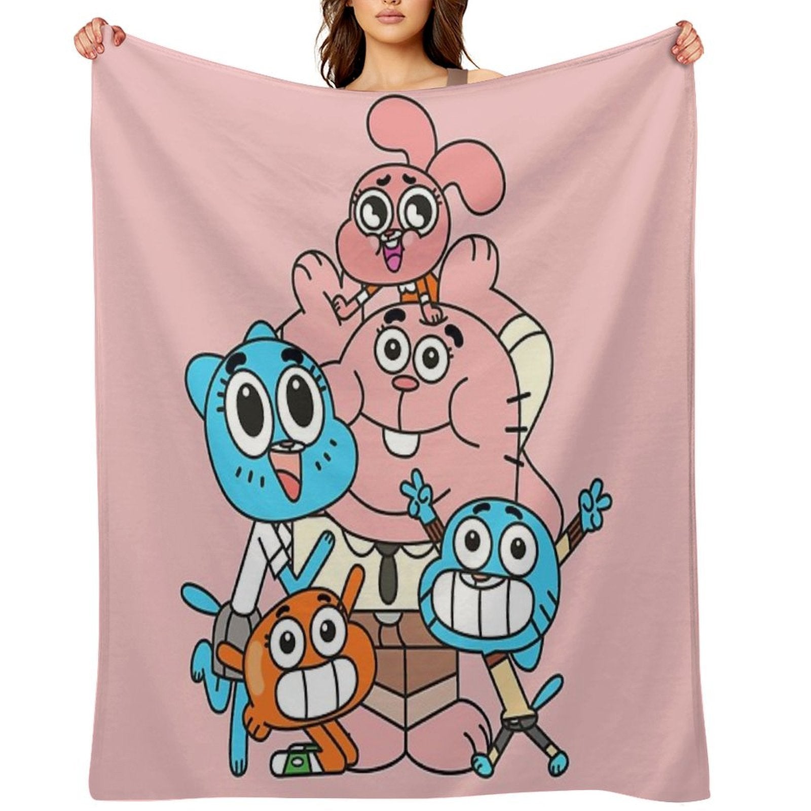 The Amazing World of Gumball Sustainable Throw Blanket