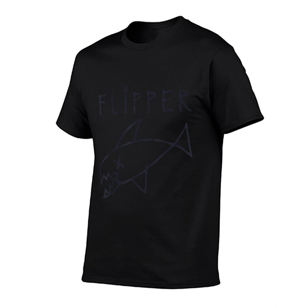 Funny Flipper Fish Die Sarcastic Graphic  Soft T-Shirt
