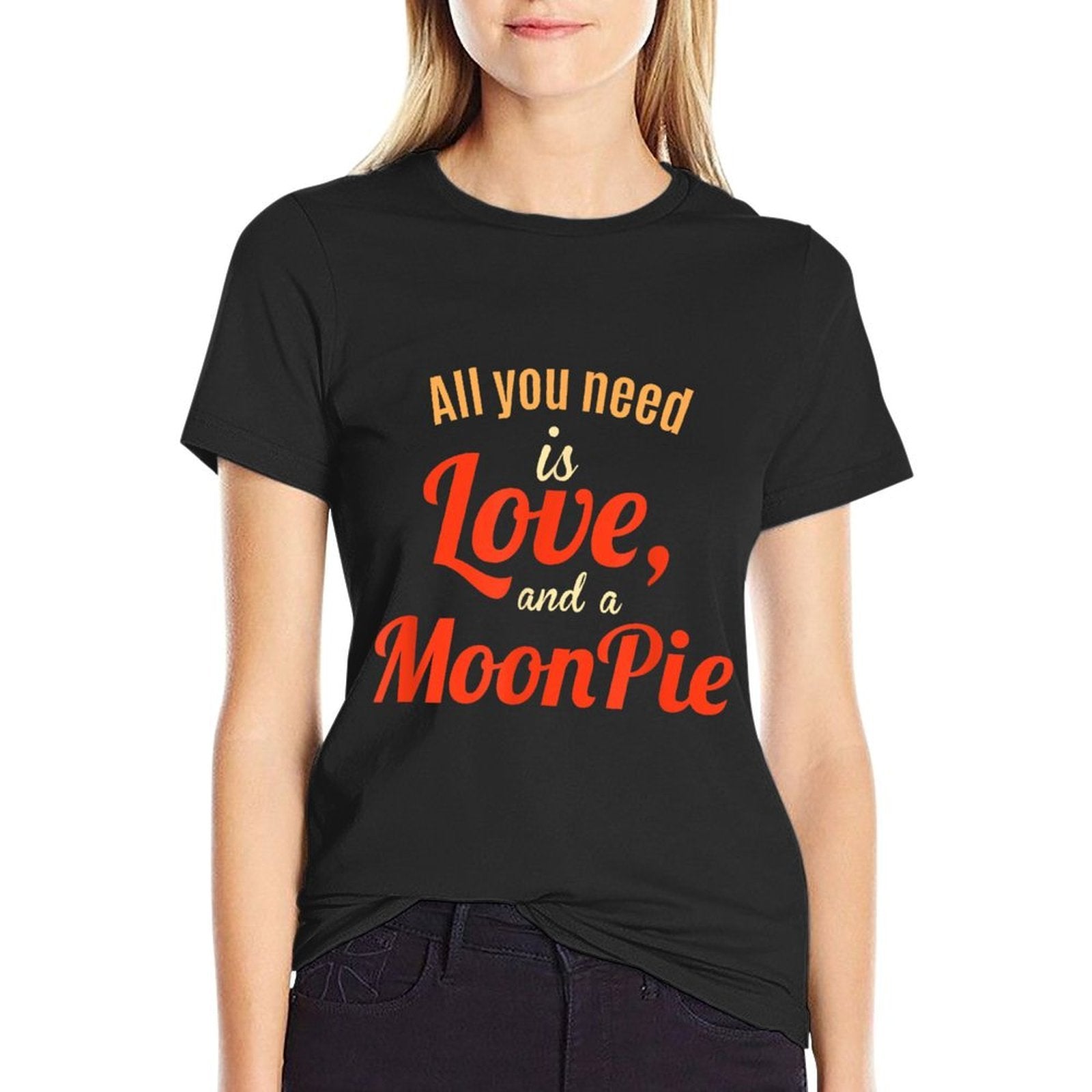 Love And A Moon Pie  Wrinkle-resistant T-Shirt