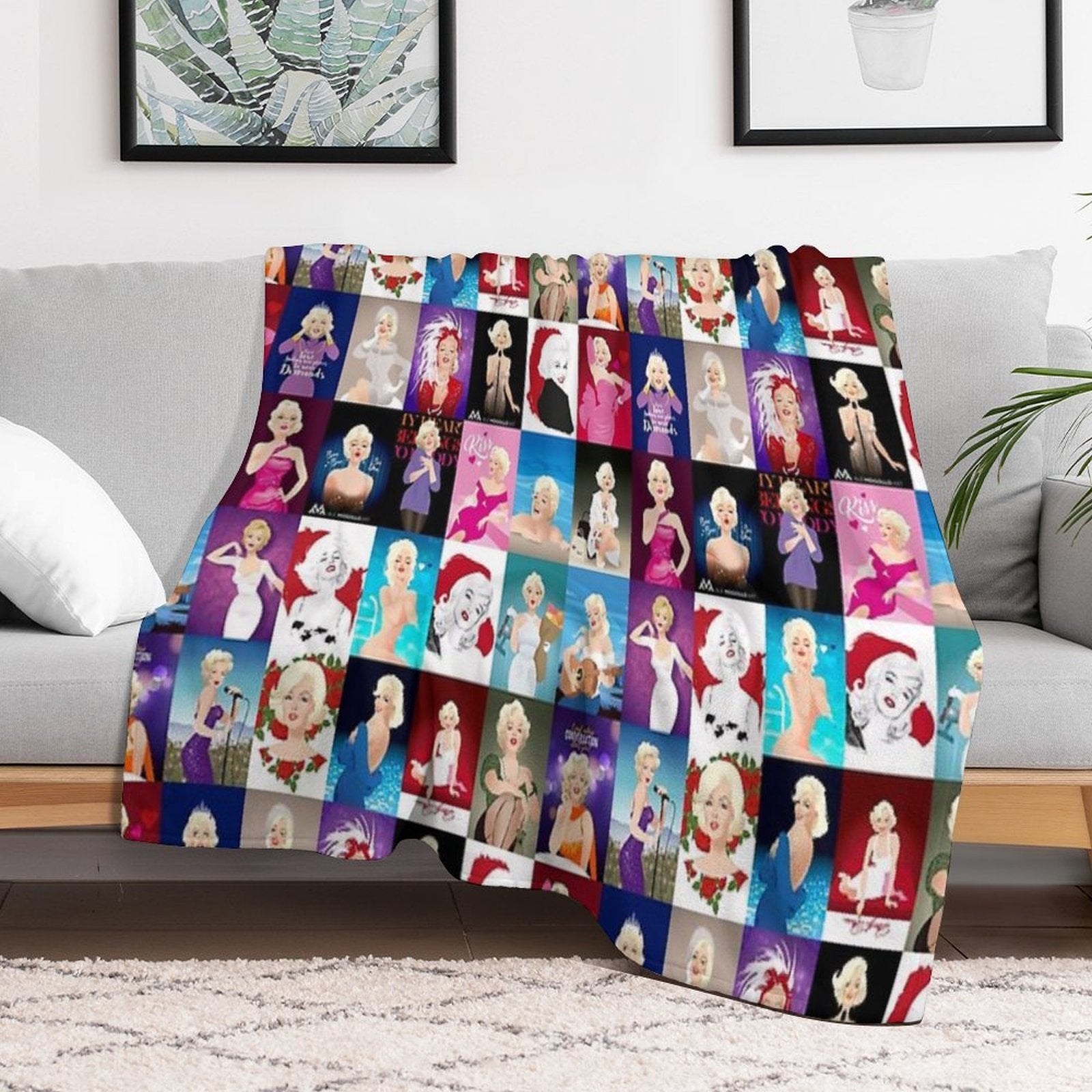 MM Patchwork Lightweight Throw Blanket