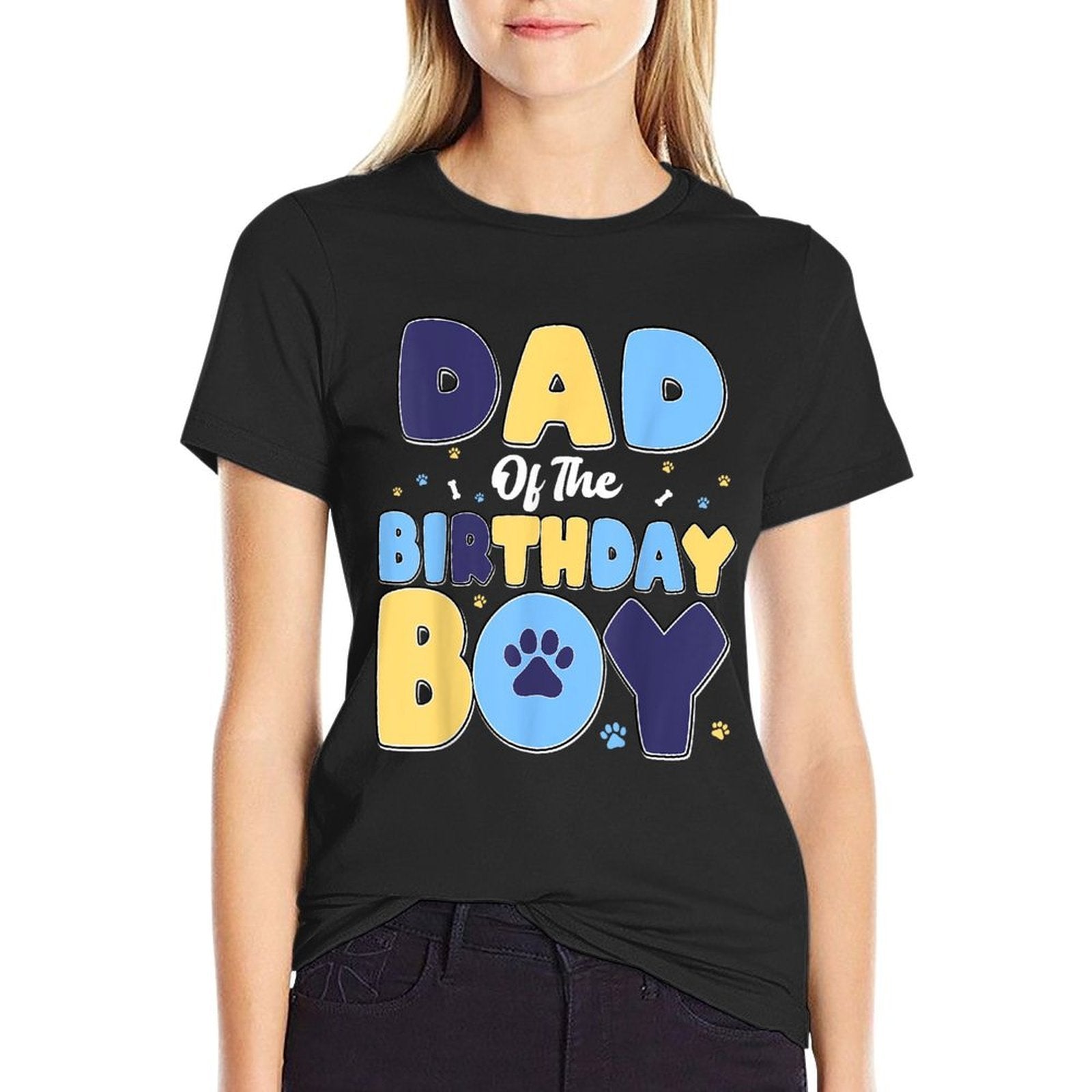 Dad Of The Birthday Boy Matching Family Party Dog Lover  Quick-drying T-Shirt