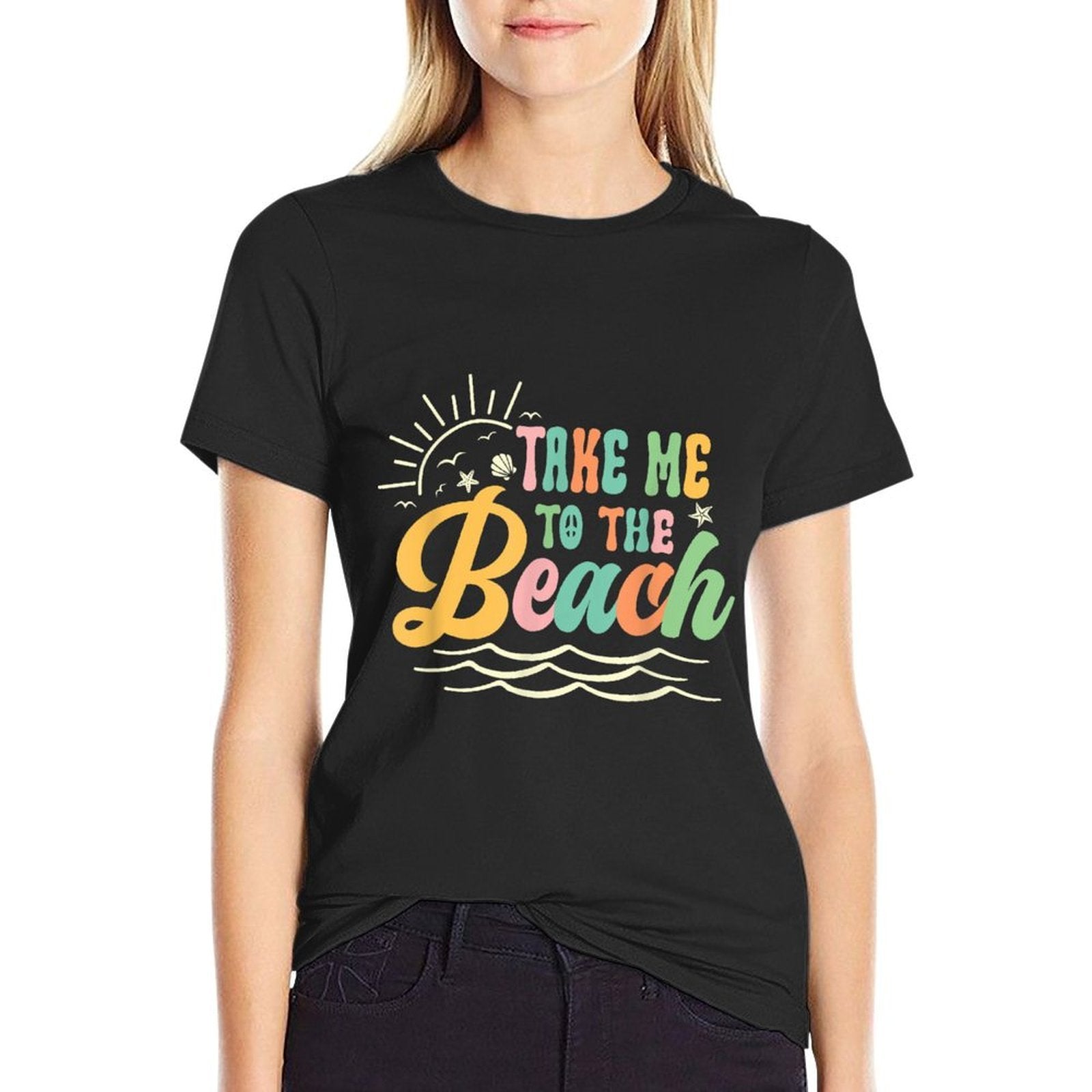 Sun Sea Summer Vacation Take Me to The Beach  Wrinkle-resistant T-Shirt