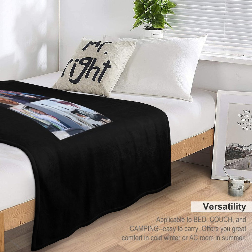 Donald Trump Garbage Truck, Trump Shot, Trump Mcdonalds Multi-functional Throw Blanket