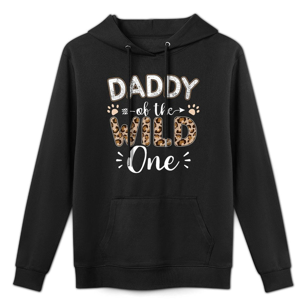Daddy of The Wild One Birthday Girl Matching Family Party Customizable Surface Hoodie