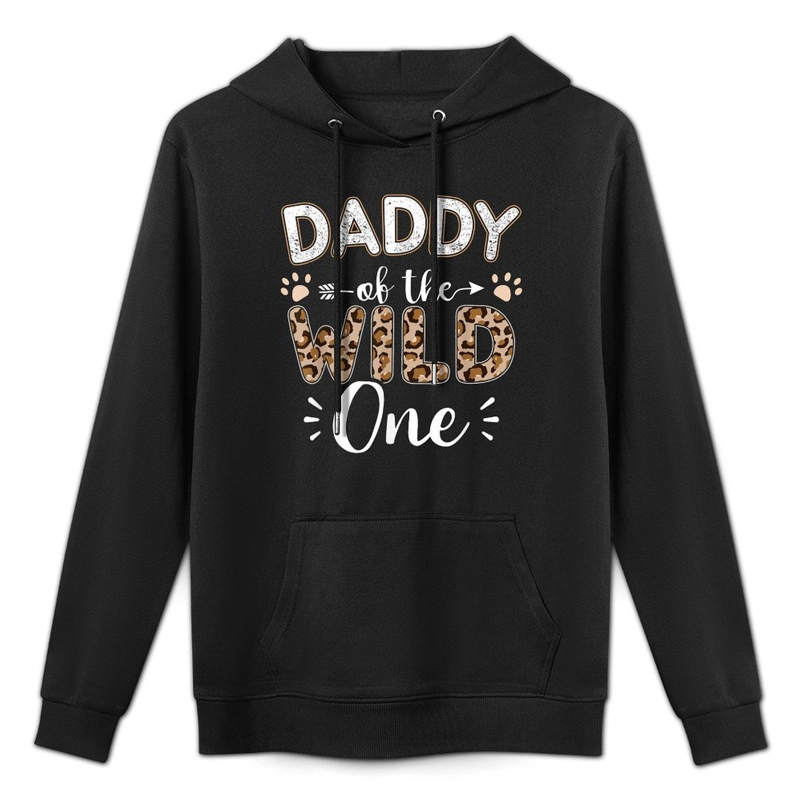 Daddy of The Wild One Birthday Girl Matching Family Party Customizable Surface Hoodie