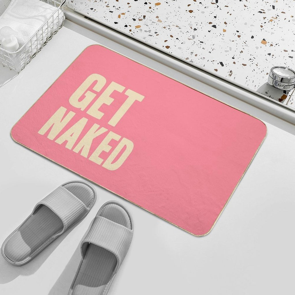 Get Naked - Pink And Peach Durable Bath Mat