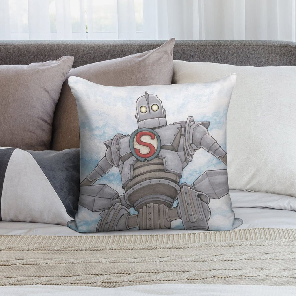 The Iron Giant Animated Movie Soft Bedroom Essential Throw Pillow
