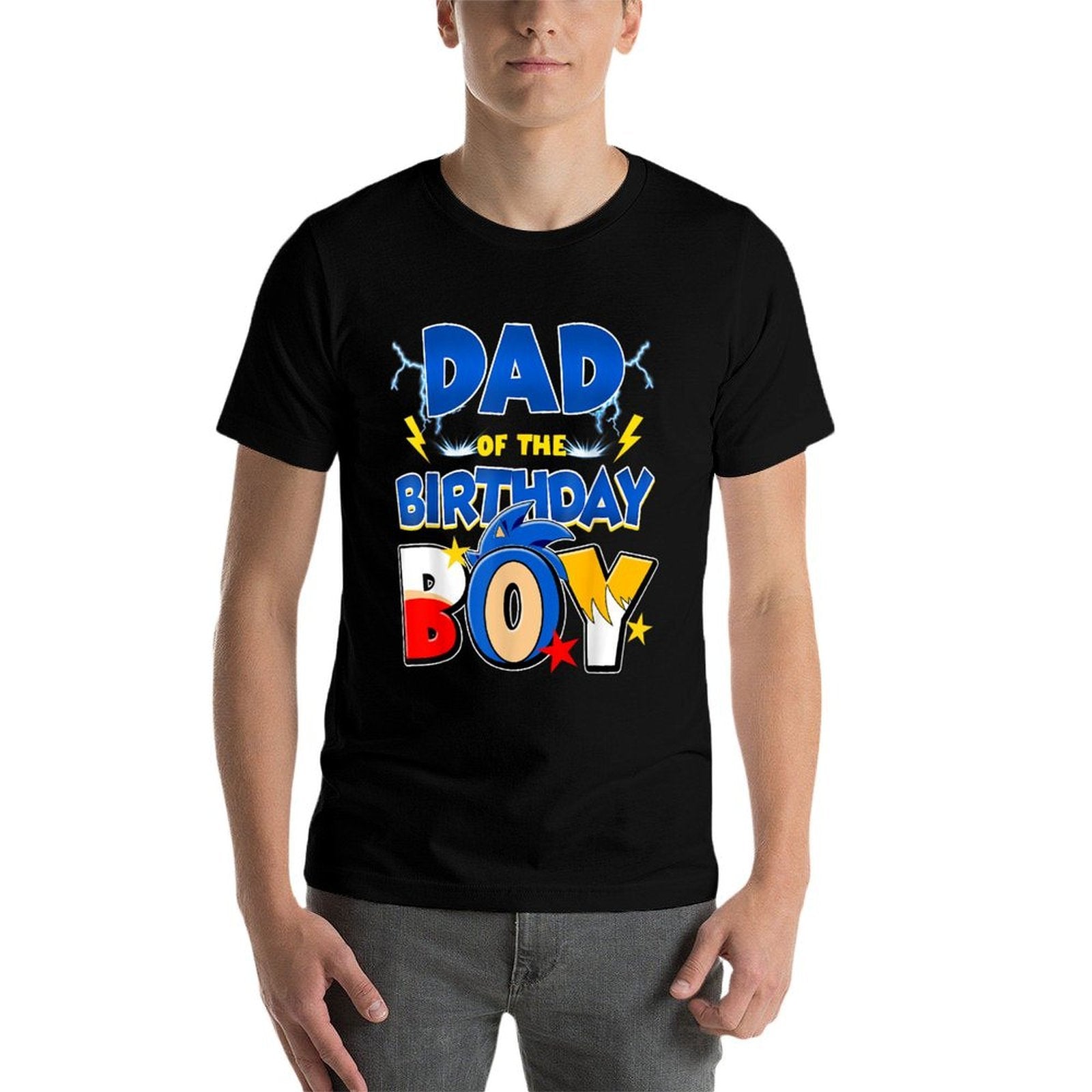 Dad Of The Birthday Boy Family Matching Party Video Game  Summer-ready Fabric T-Shirt