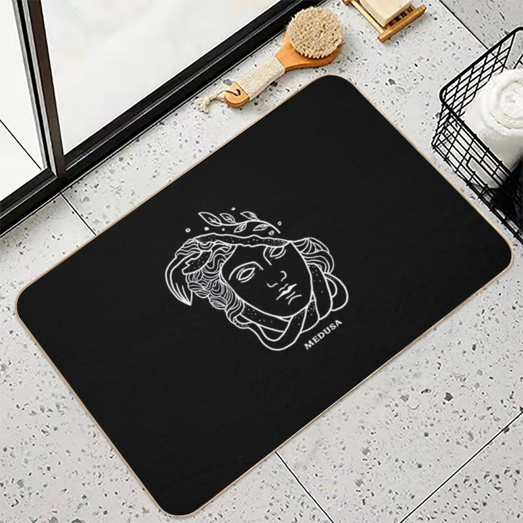 Head of Medusa Greek Mythology Durable Bath Mat