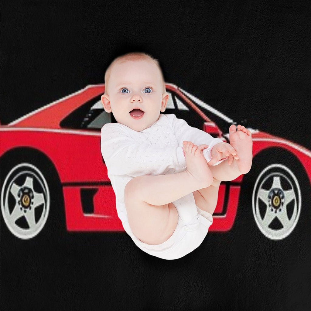 Red F40 Wrinkle-free Throw Blanket