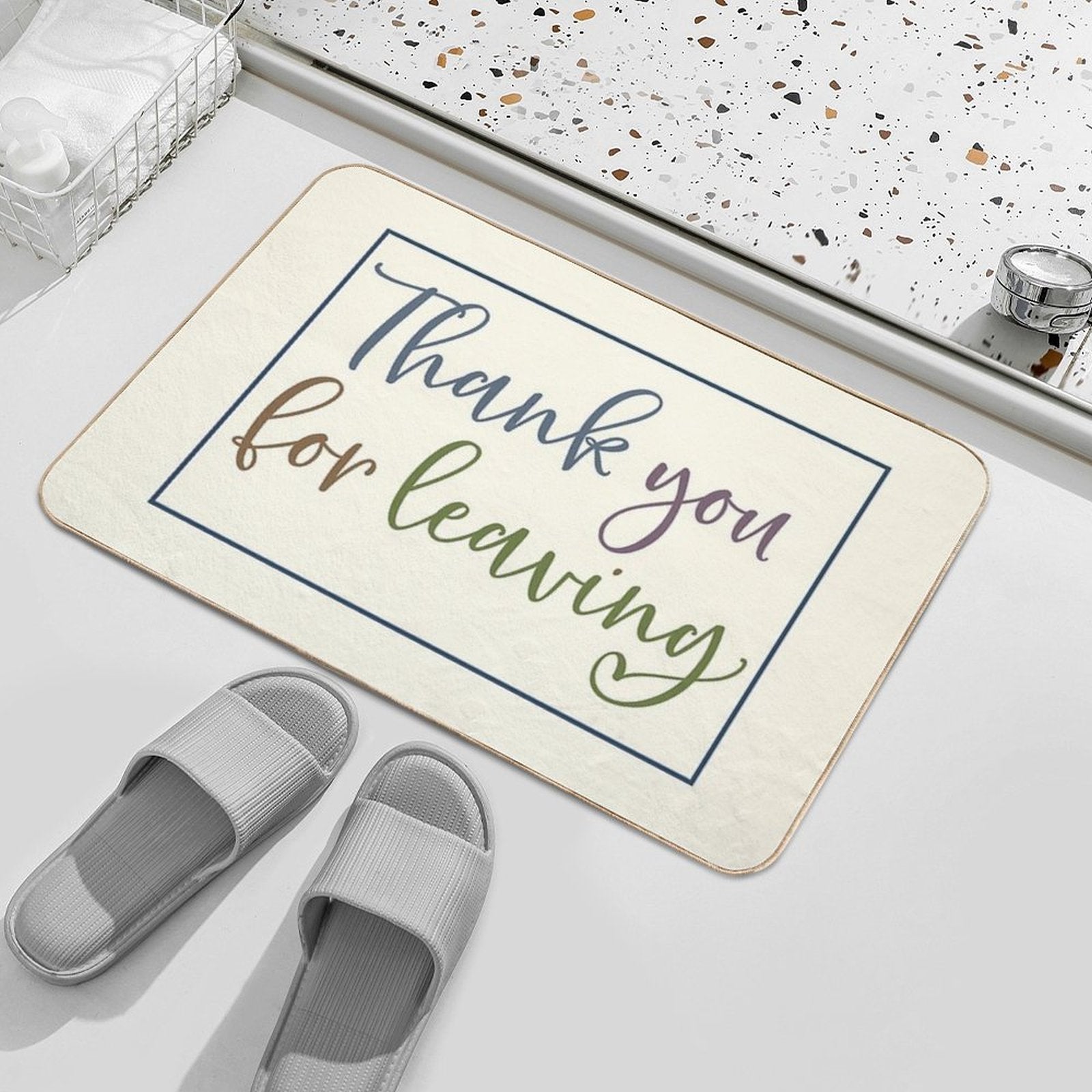 Thank You For Leaving  Doormat  Rapid-Drying Bath Mat