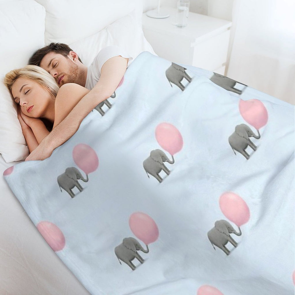 Jumbo Bubble Gum Velvety-soft Throw Blanket