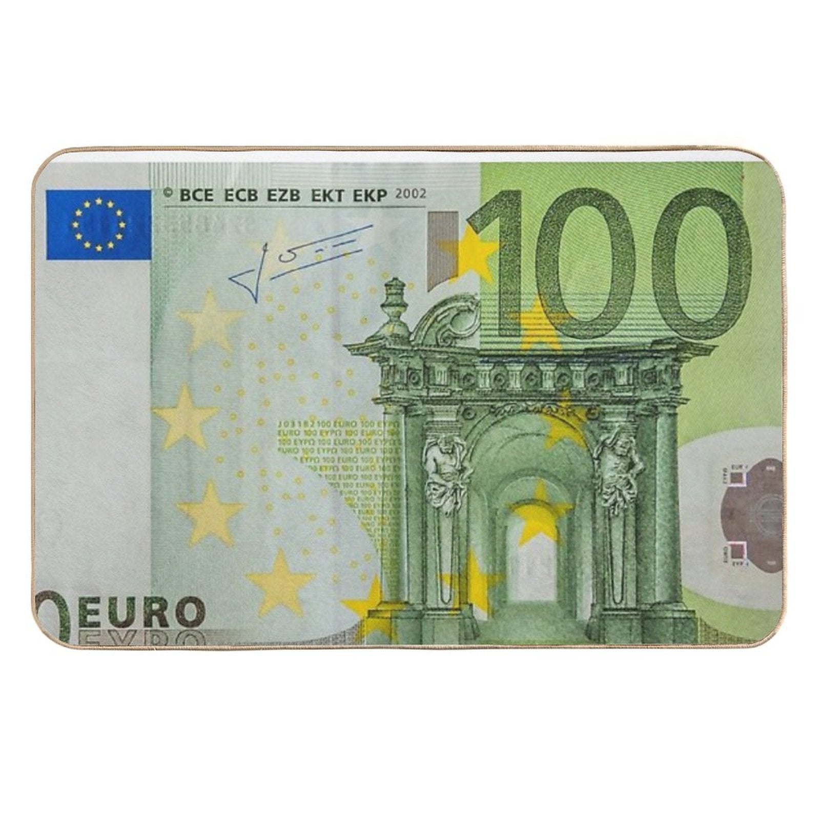 100 Euro Note for Good Luck Durable Bath Mat