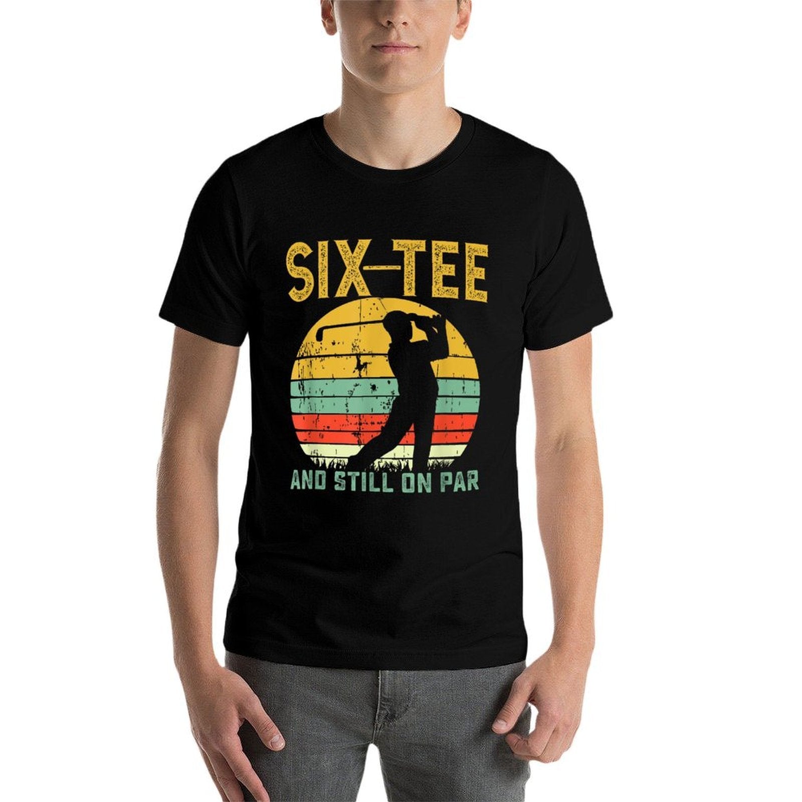 Funny 60th Birthday Golf Pun Golfing 60 Year Old Golfer  High-quality Stitching T-Shirt