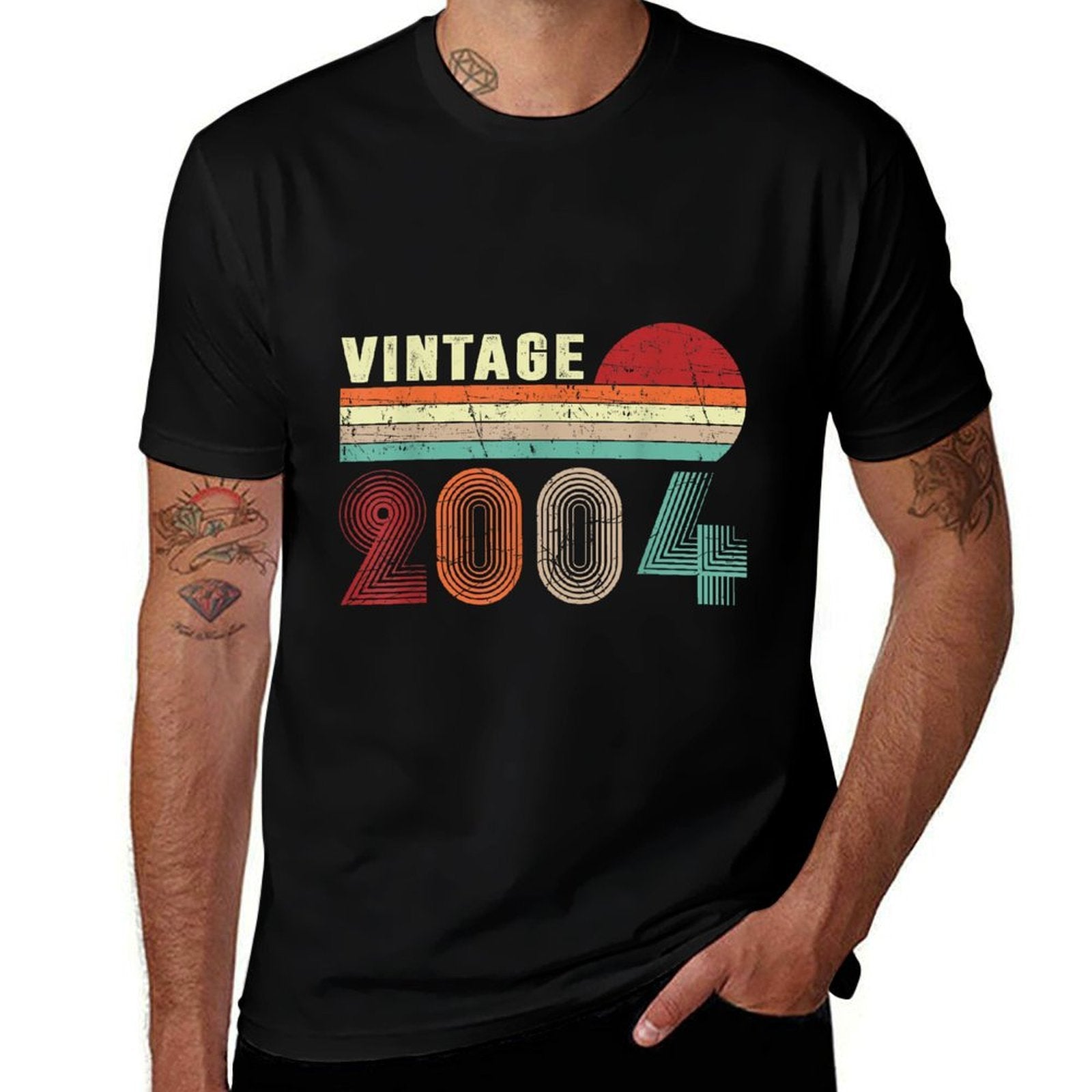 Vintage 2004 Funny 21 Years Old Men Women 21st Birthday Comfortable T-Shirt