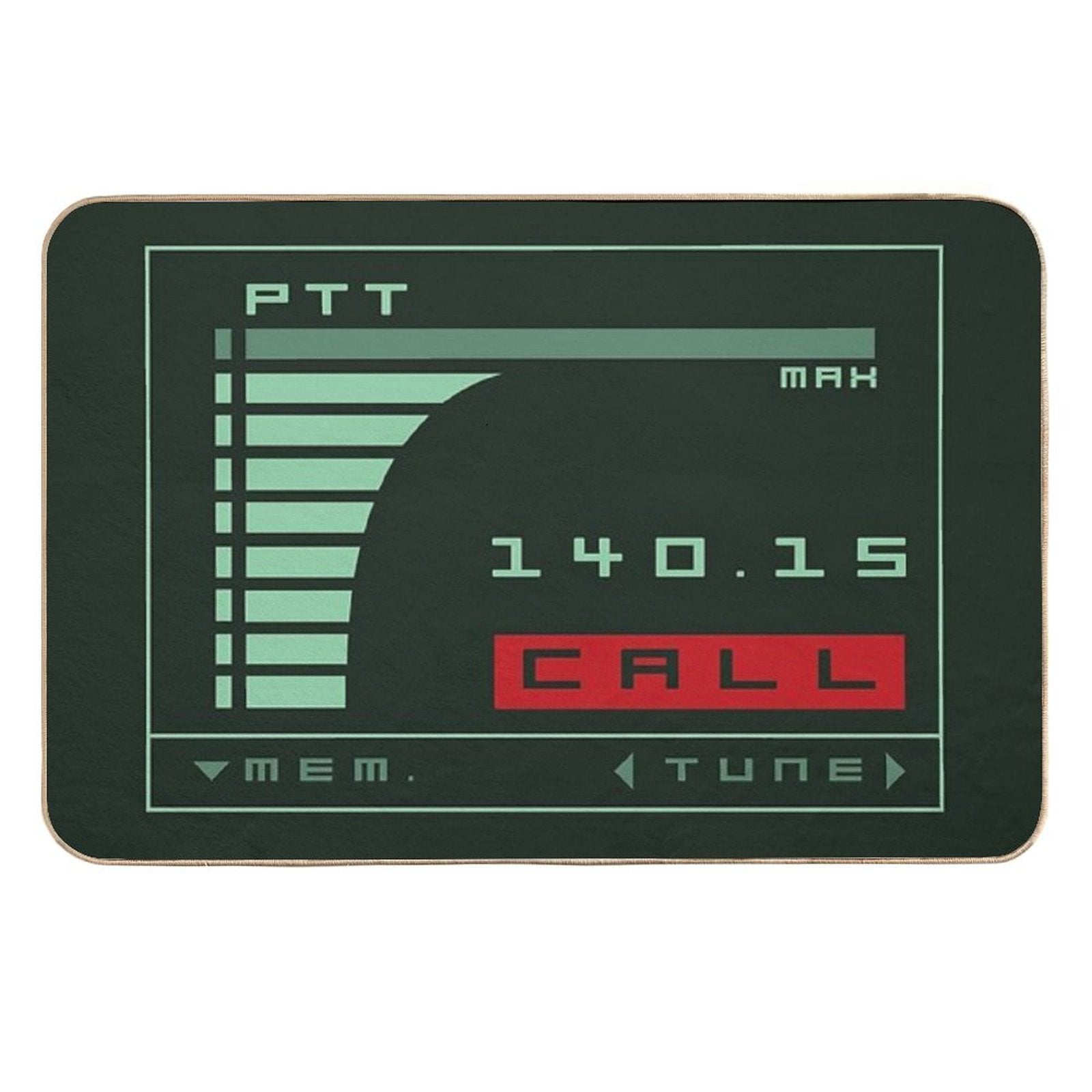 Metal Gear Solid Codec Screen - Inspired by Kojima's MGS  Easy To Clean Bath Mat