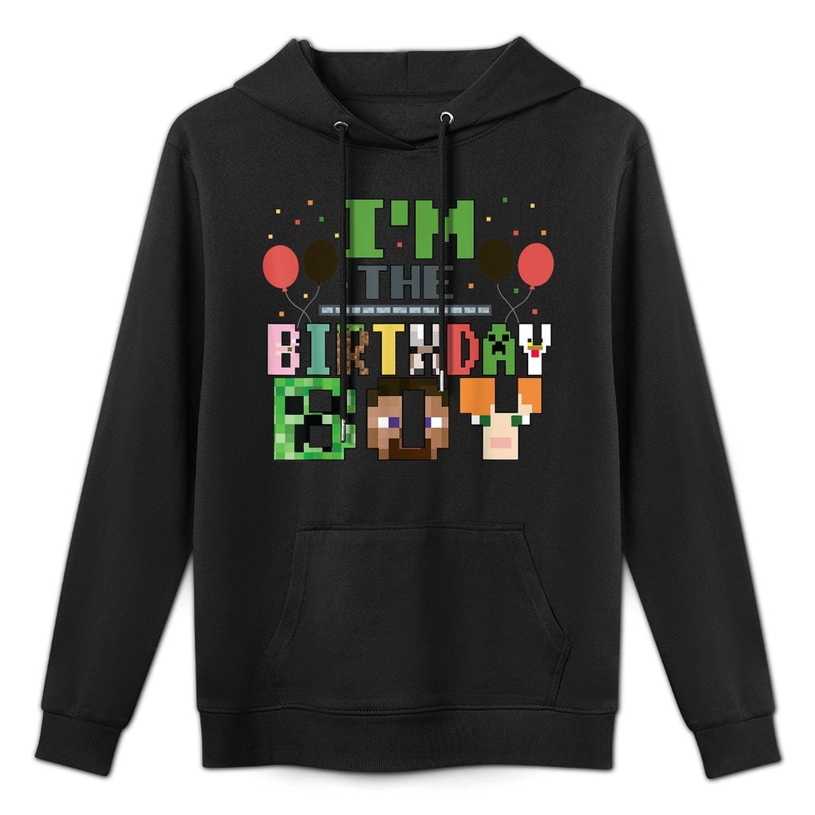 I'm The Birthday Boy Gamer Pixel Video Game Birthday Party Moisture-Wicking Hoodie