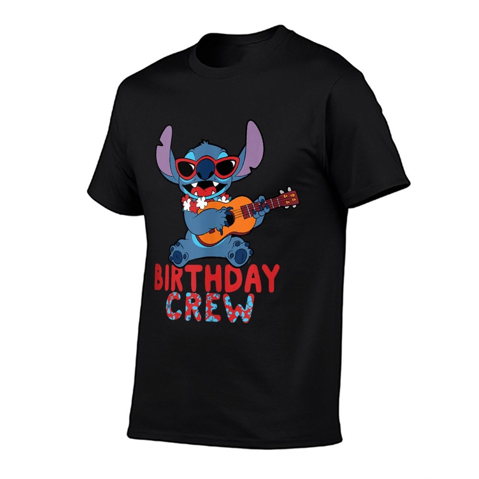 Disney Lilo & Stitch Tropical Birthday Crew Party Matching  Trendy Pattern T-Shirt