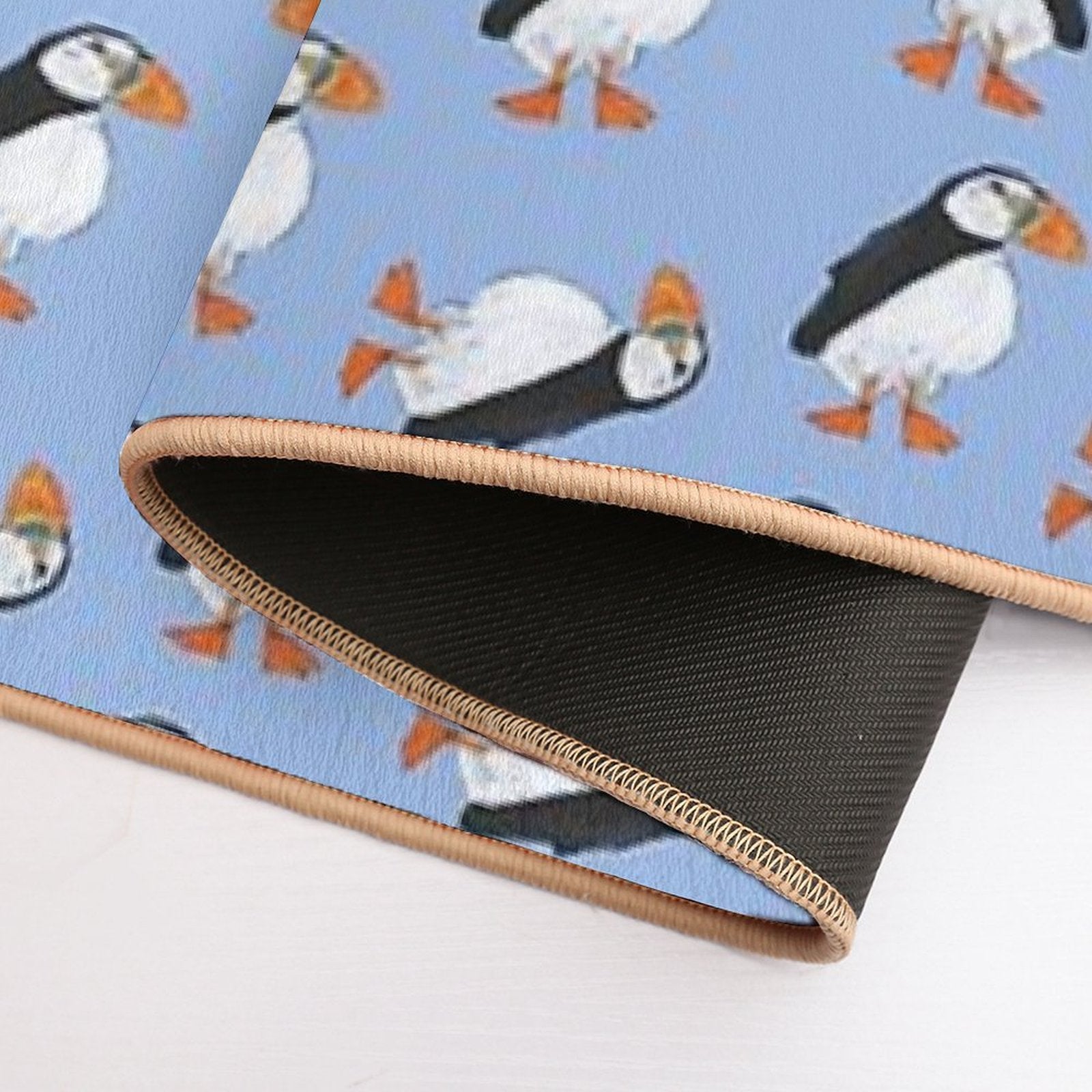 Cute And Whimsical Puffin Design  Odorless Bath Mat
