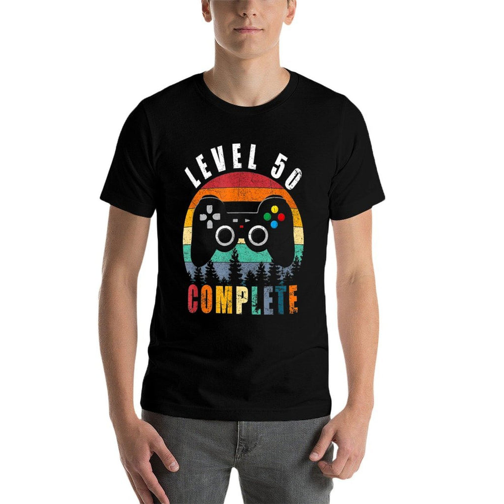 50 Retro Vintage 50th Birthday Gift For Gamer Classic  Versatile T-Shirt