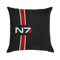 N7 Emblem, Mass Effect Soft Skin-Friendly Throw Pillow