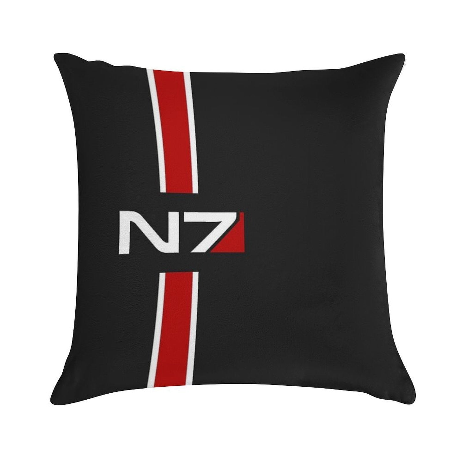 N7 Emblem, Mass Effect Soft Skin-Friendly Throw Pillow