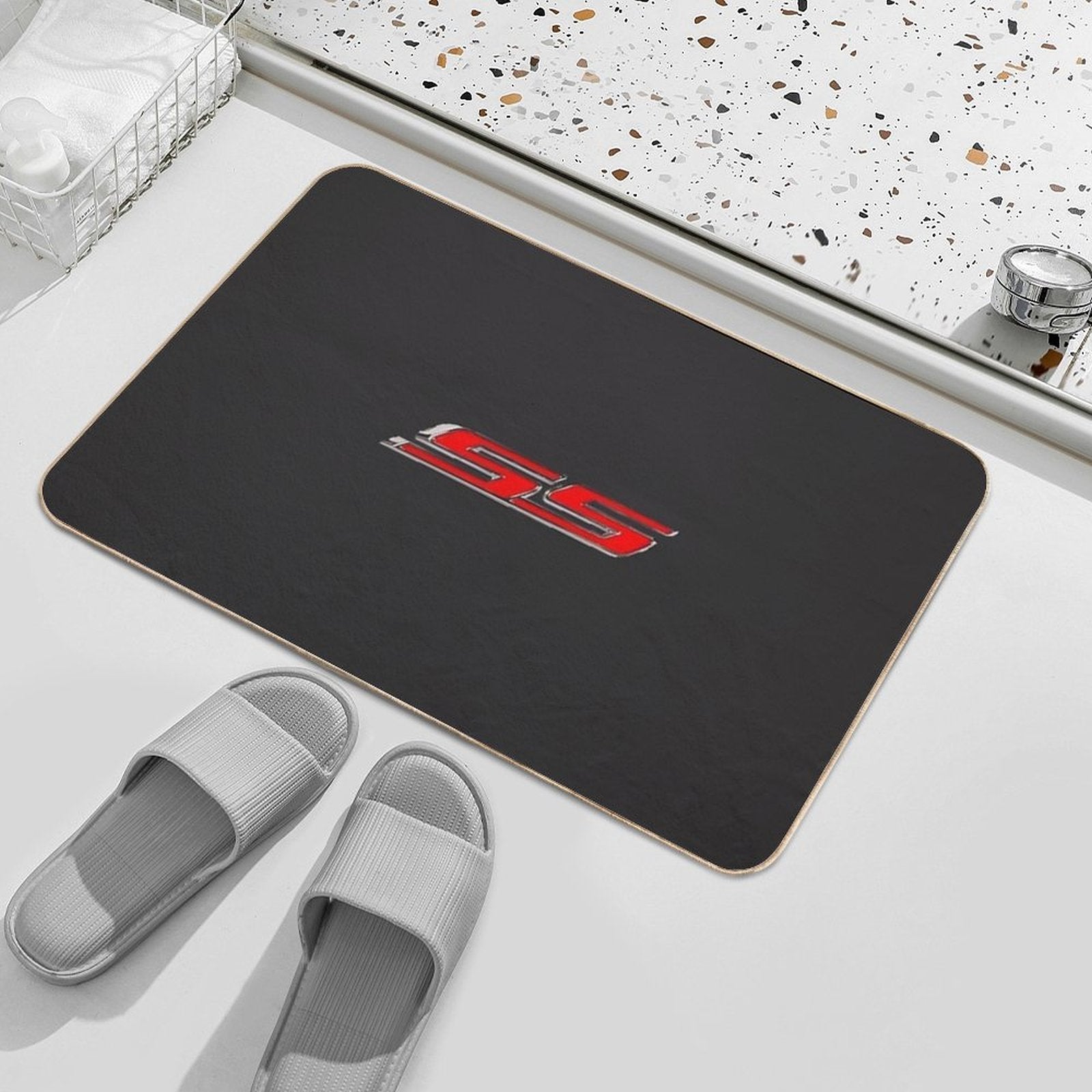 SS Camaro Emblem   Camaro T-shirt  Absorbent Bath Mat