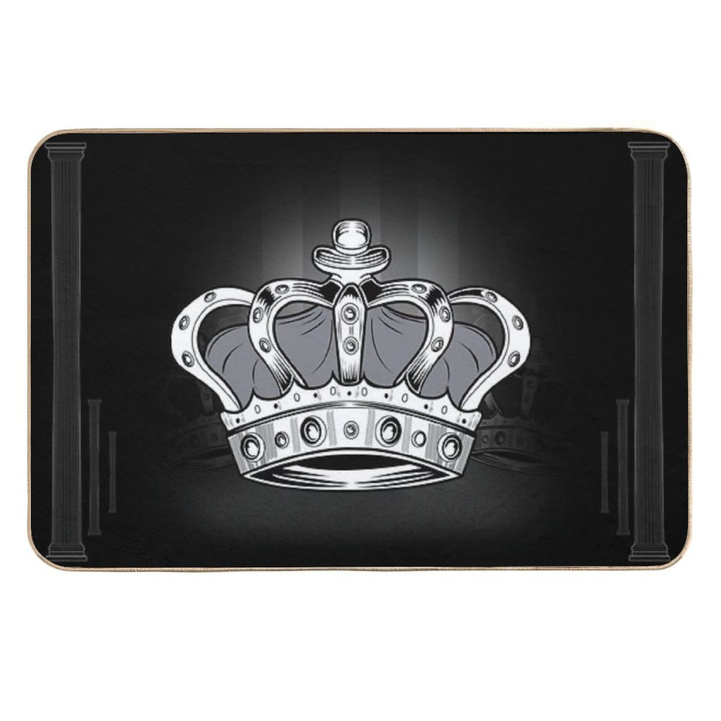 Crown - Grey 2  Easy Maintenance Bath Mat