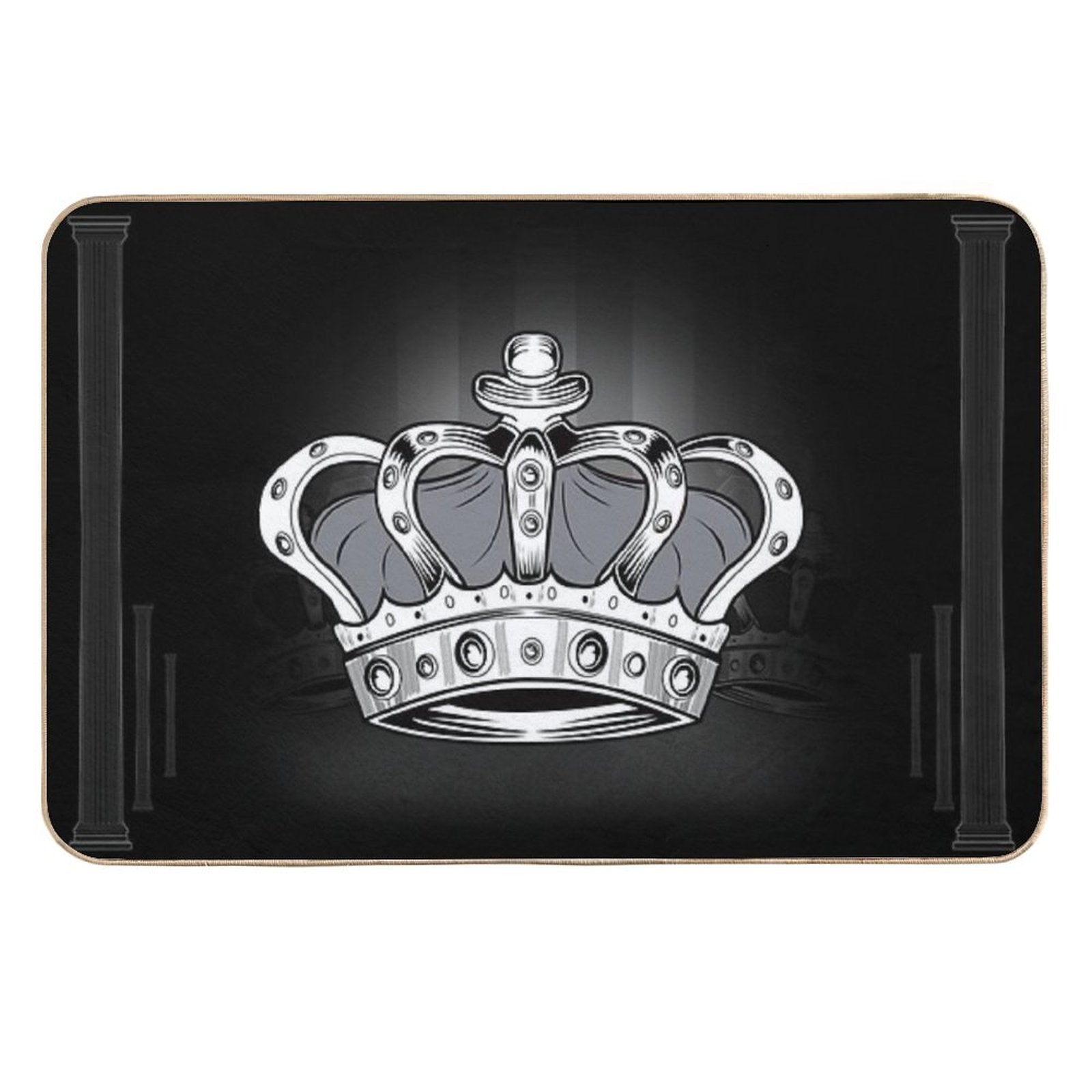 Crown - Grey 2  Easy Maintenance Bath Mat