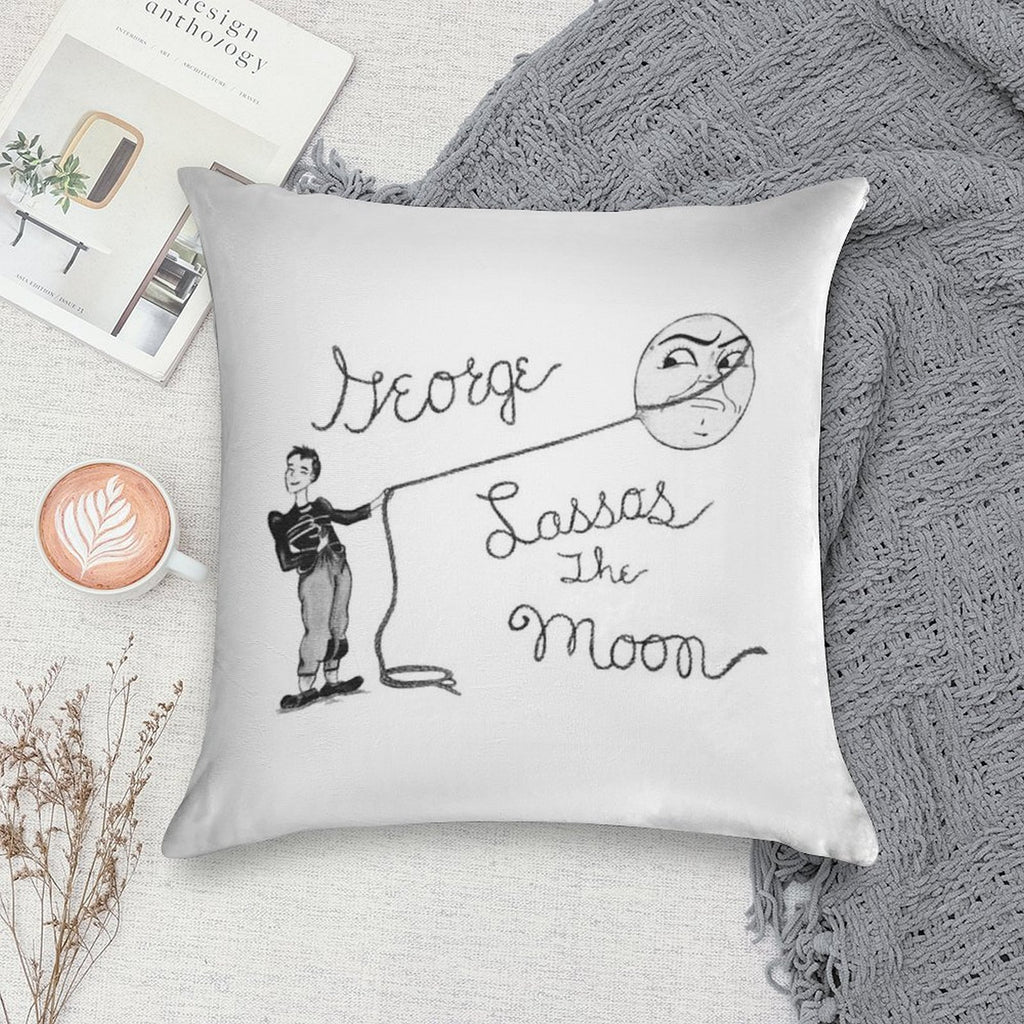 Moon Capture Soft Durable Construction Throw Pillow