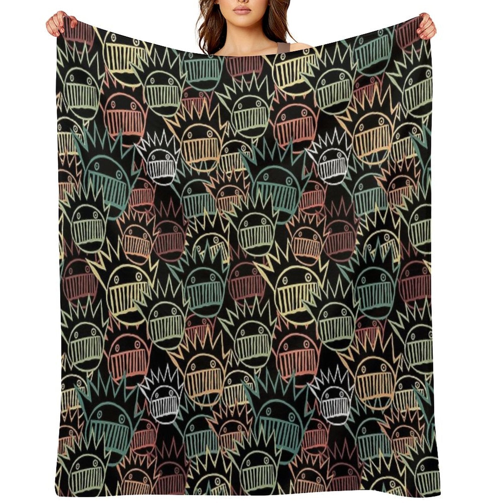 Boognish Pattern Comfort Throw Blanket