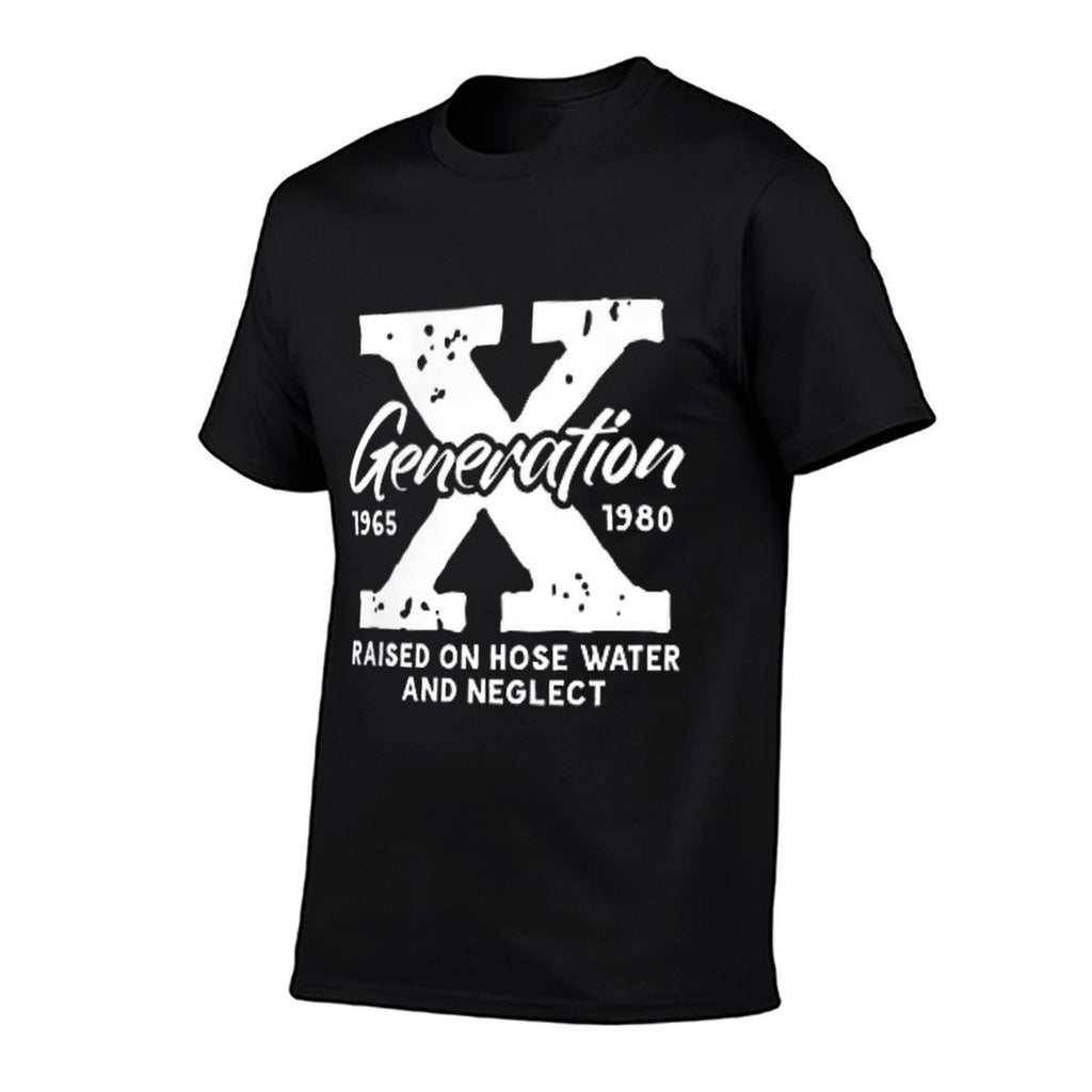 Generation X Stay Feral Front  Back Print Gen X Vintage  Cotton T-Shirt
