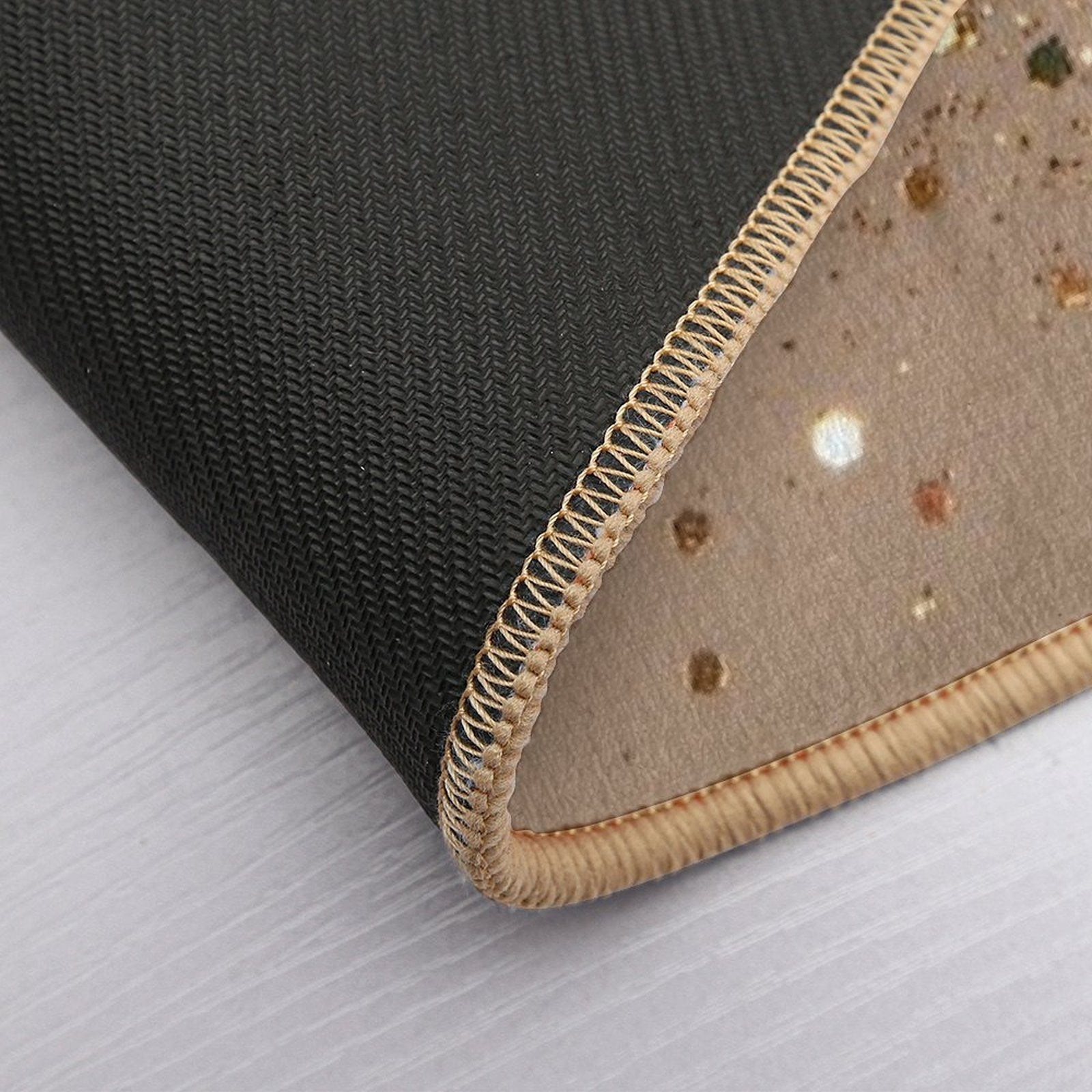 Gold Brown Glam #1 (Photo of Glitter Only - Not Reflective)  Rapid-Drying Bath Mat