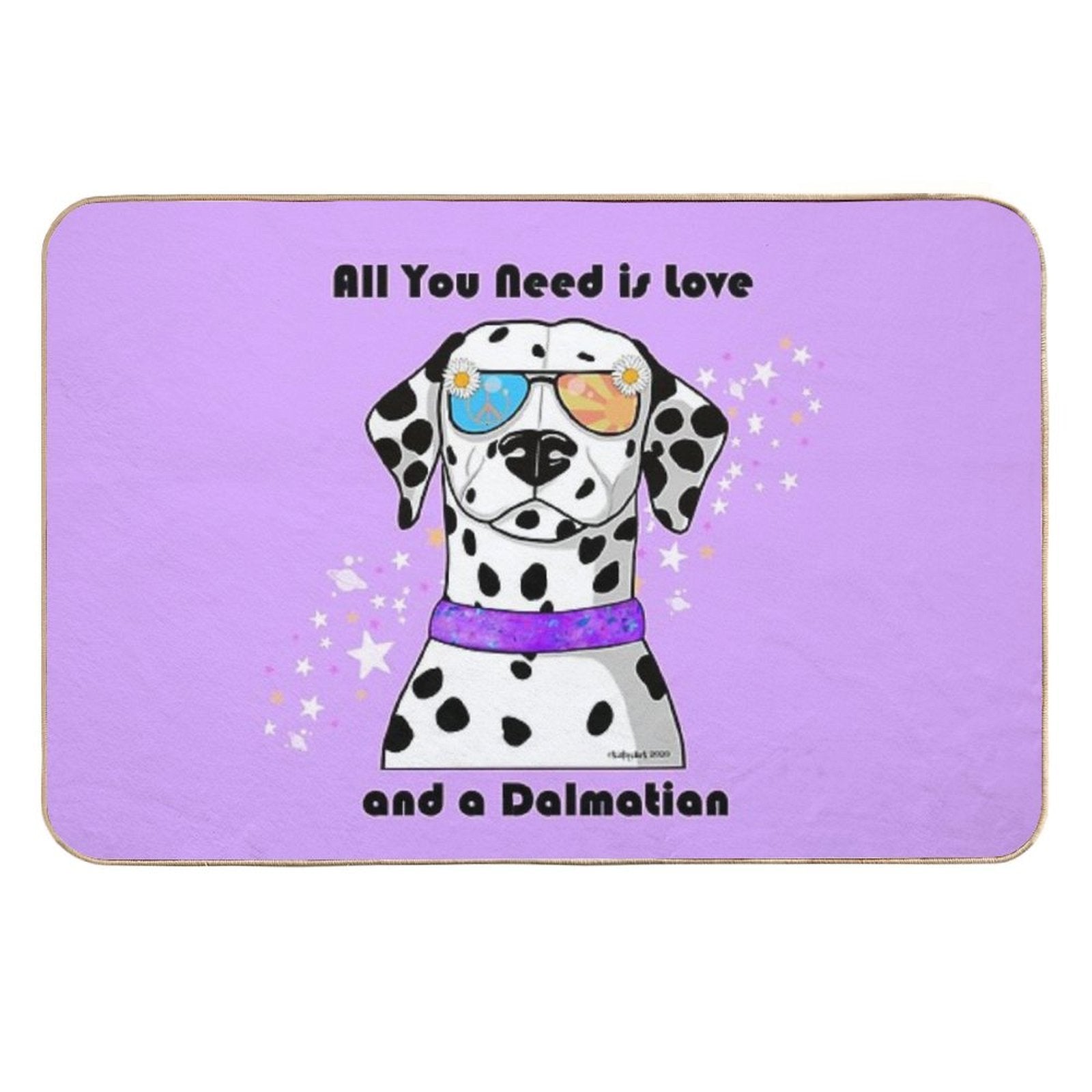 All You Need Is Love And A Dalmatian  Toxin-Free Bath Mat
