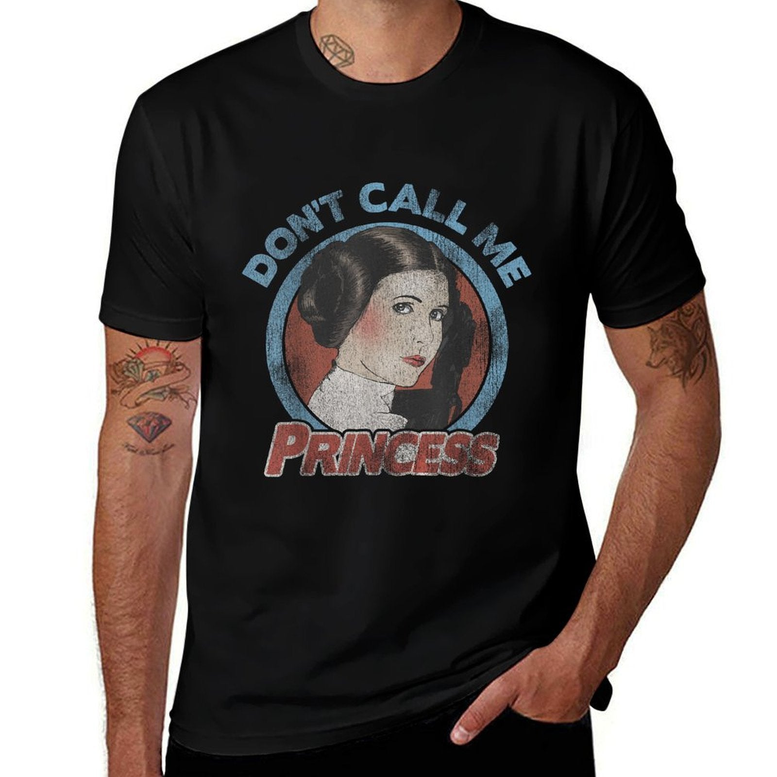 Star Wars Princess Leia Dont Call Me Vintage Portrait  Odor-resistant T-Shirt