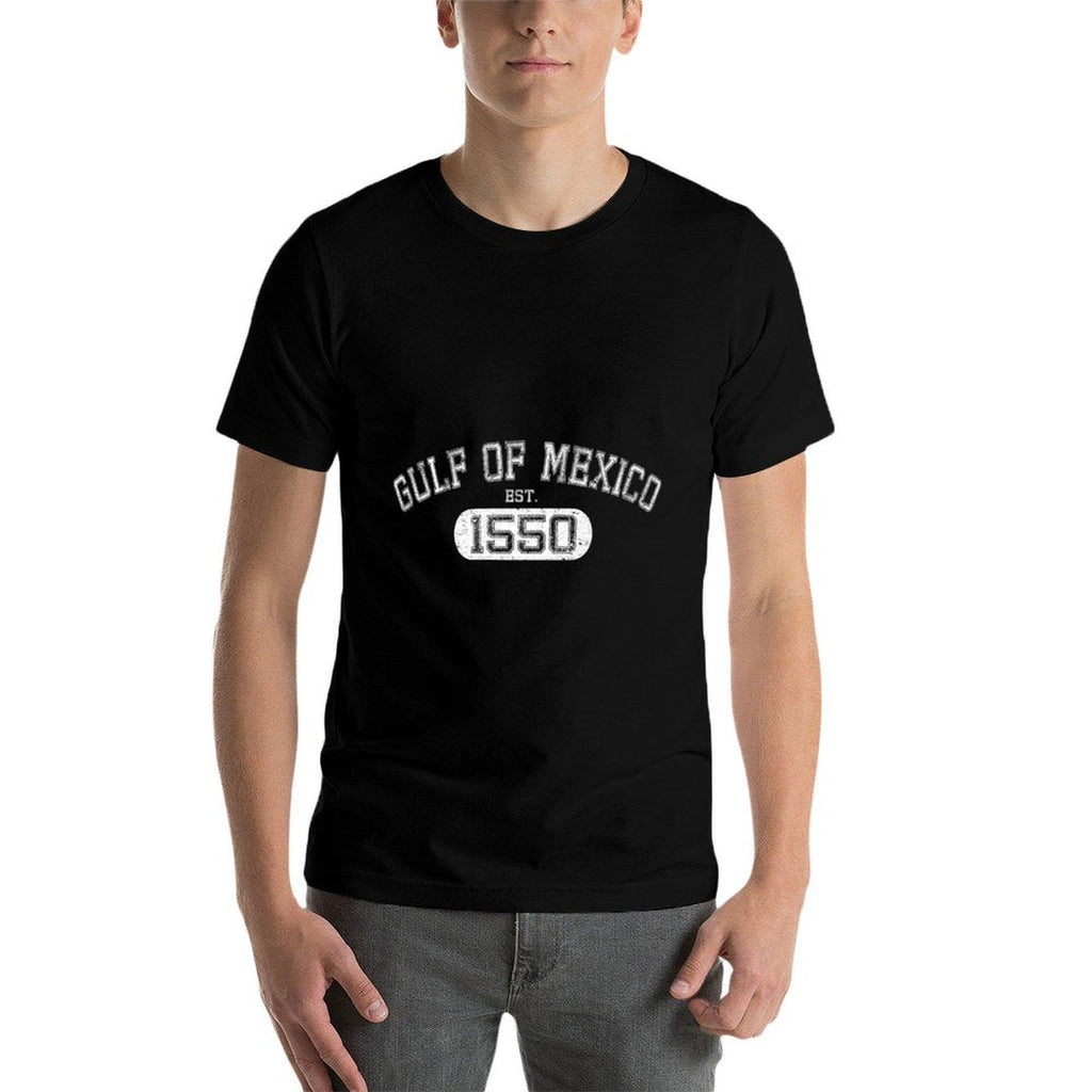 Retro Gulf of Mexico Est 1550 Mexican for Men Women  Wrinkle-resistant T-Shirt