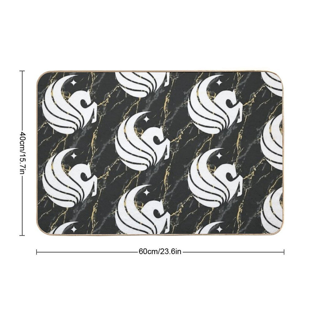 Ucf Knights Marble  Pet-Safe Bath Mat